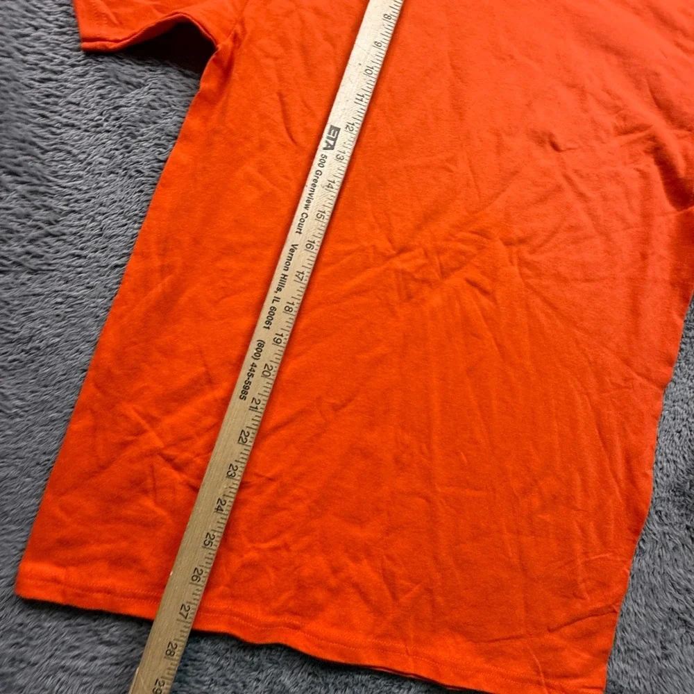 Trader Joe's Crew Employee Work Shirt NWOT Crew Neck Short Sleeve Uni S Orange